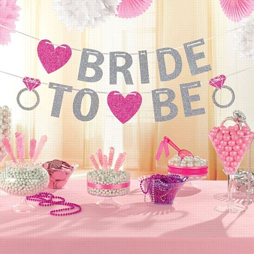 Hen Party 'Bride to Be' Glitter Letter Banner - 3.65m