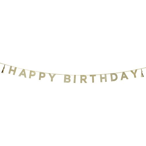 Say It With Glitter 'Happy Birthday' Garland - 3.5m