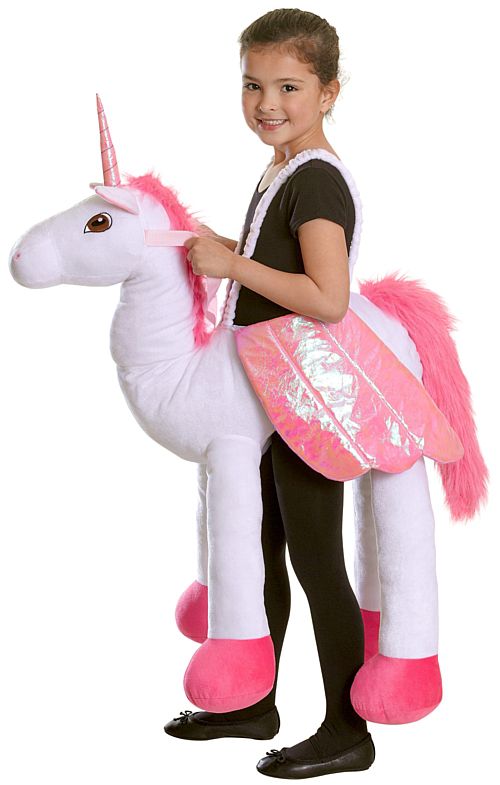 Ride On Unicorn Fancy Dress Costume - One Size