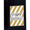 Happy Birthday Black and Gold Party Bag Kit - Pack of 12