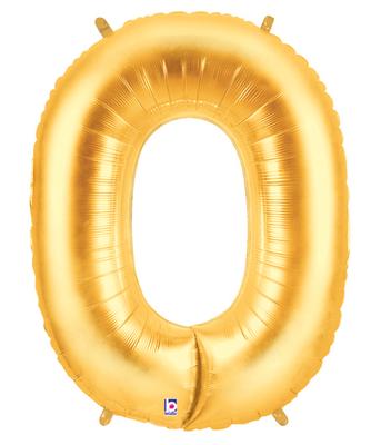 Gold Letter O Foil Balloon - 40