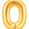 Gold Letter O Foil Balloon - 40