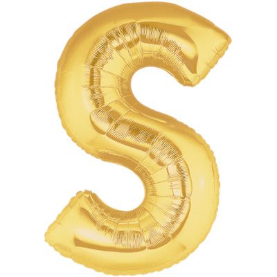 Gold Letter S Foil Balloon - 40"