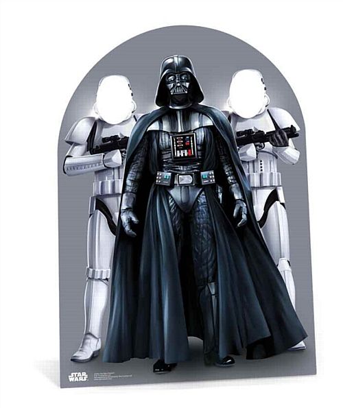 Child-Sized Star Wars Darth Vader Stormtroopers Stand-In - 1.33m