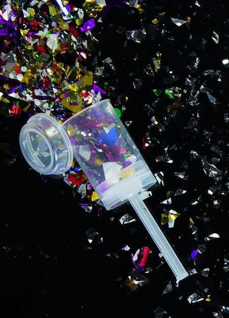 Multi Colour Foil Confetti Push Popper - Each