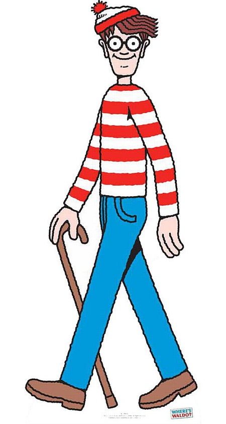 Where's Wally Cardboard Cutout - 1.81m