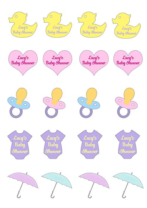 Personalised Baby Shower Tattoos- Pack of 20