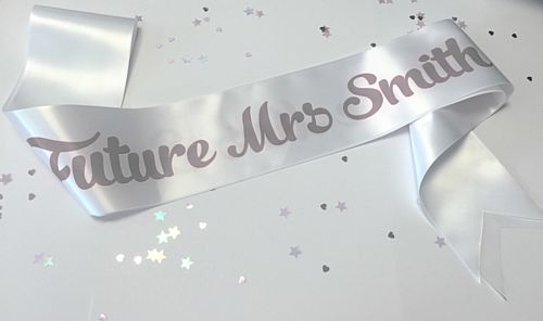 The Future Mrs... Add Your Surname Sash