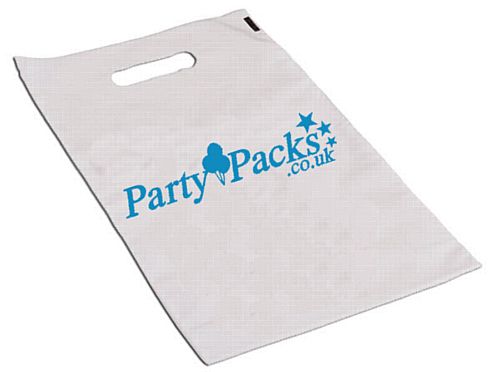 Custom Plastic Party Bags- 1000 - 1 Colour Print