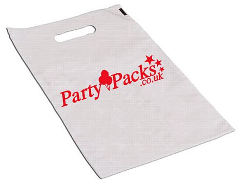 5000 Custom Plastic Party Bags- 1 Colour Print