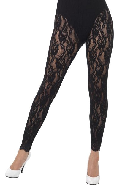 Black Lace Leggings