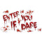 Bloody Halloween Window Stickers Decorations - Sheet of 12