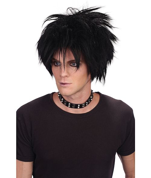 Black Spiky Emo Wig