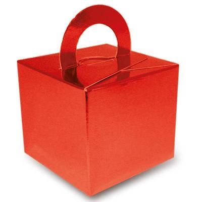 Metallic Red Favour Box - 6.5cm - Each