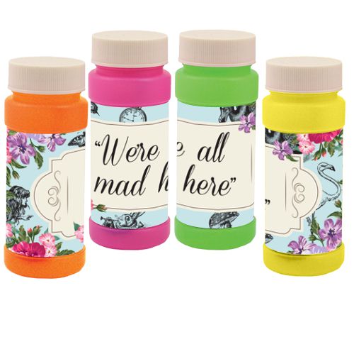 We're all mad here Bubbles - Truly Wonderland - Pack of 8