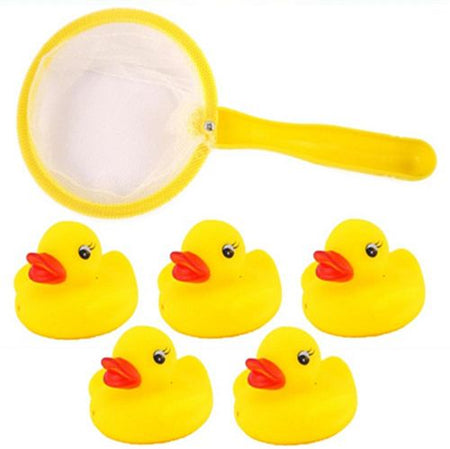 Mini Duck Bathtub Fishing Game - 3cm - Set of 6