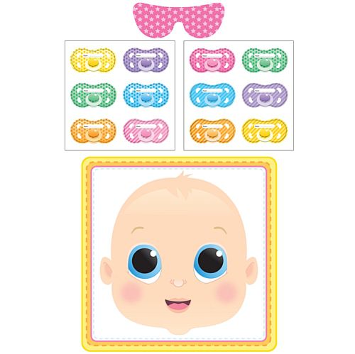 Stick the Dummy on the Baby Game - Set of 14