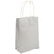Silver Paper Party Bags - 21cm - Each