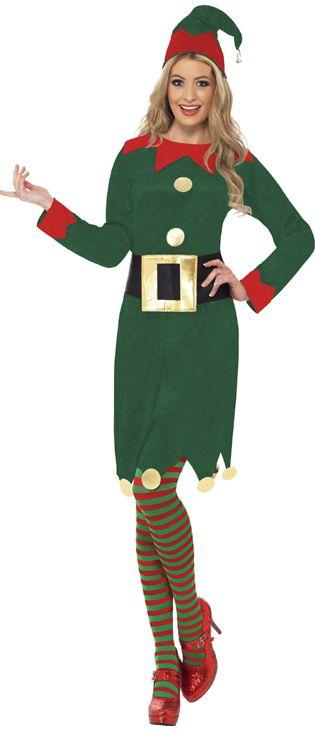 Women's Green Elf Costume