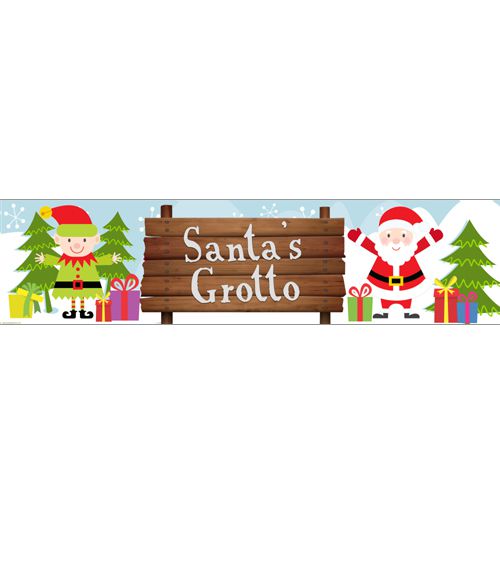 Santa's Grotto Banner- 1.2m