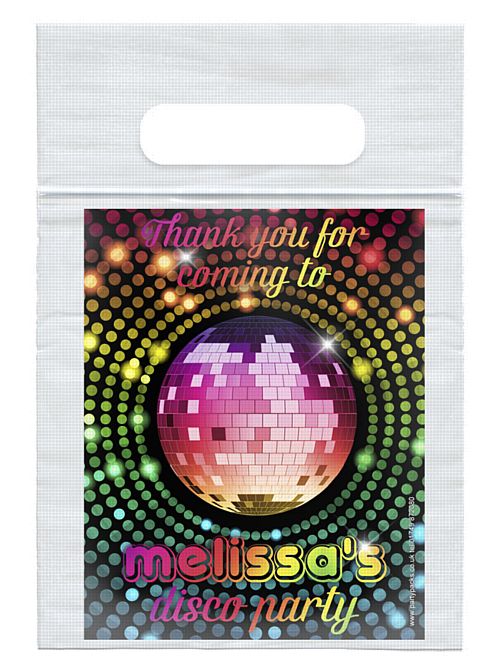 70's Disco Personalised Sealed Party Bag - Pack of 8