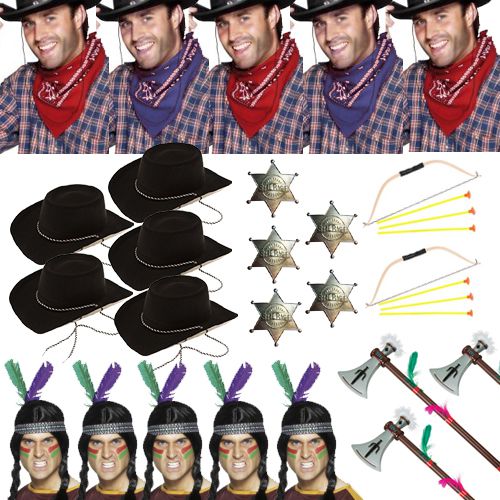 Wild West Fancy Dress Pack For 10 People