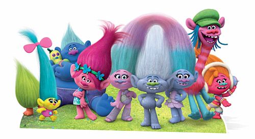 Trolls Group Cutout - 1.49m