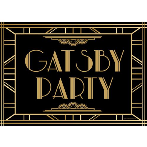 Gatsby 1920's Poster- A3