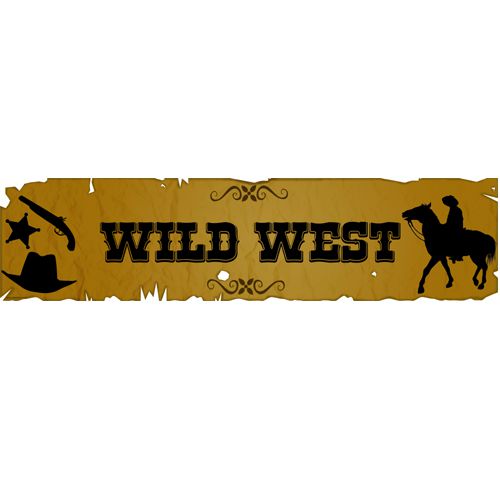 Western Cowboy Banner- 1.2m