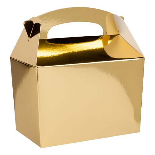 Metallic Gold Party Boxes - Pack of 250