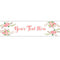 Boho Flowers Personalised Banner - 1.2m