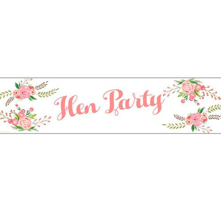 Boho Flowers Hen Party Banner- 1.2m