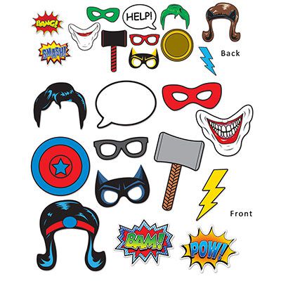 Superhero Selfie Kit - Pack of 12