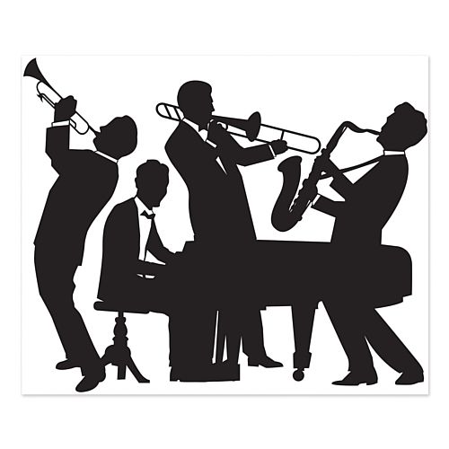 Jazz Band Plastic Wall Decoration - 1.82m