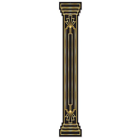 Gatsby Black and Gold Column Cutout - 1.83m