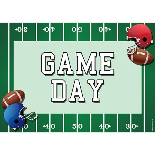 American Football Game Day Poster - A3