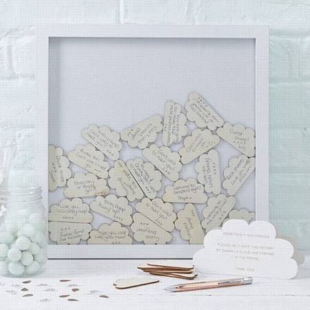 Baby Shower Cloud Frame Guest Book- 40cm