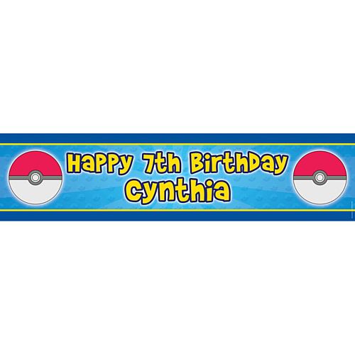 Catch Em All Personalised Banner - 1.2m