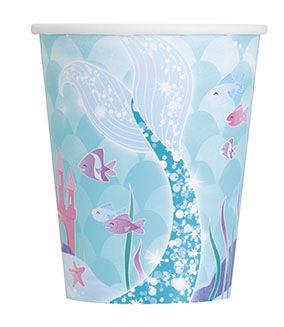 Mermaid Cups - 9oz - Pack of 8