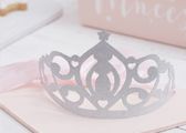 Silver Glitter Card Tiaras- Pack of 5