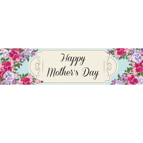 Mother's Day Flowers Banner- 1.2m