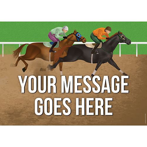 Horse Racing Personalised Poster - A3