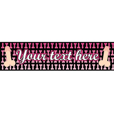 Willy Hen Party Personalised Banner - 1.2m