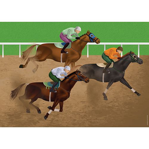 Horse Racing Poster - A3