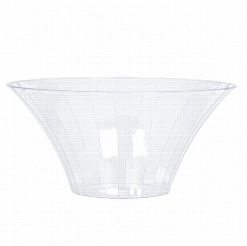 Clear Medium Plastic Bowl - 18cm