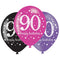 Pink Celebration 90th Birthday Latex Balloons - 11