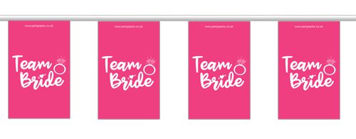 Team Bride Hen Party Flag Bunting - 2.4m