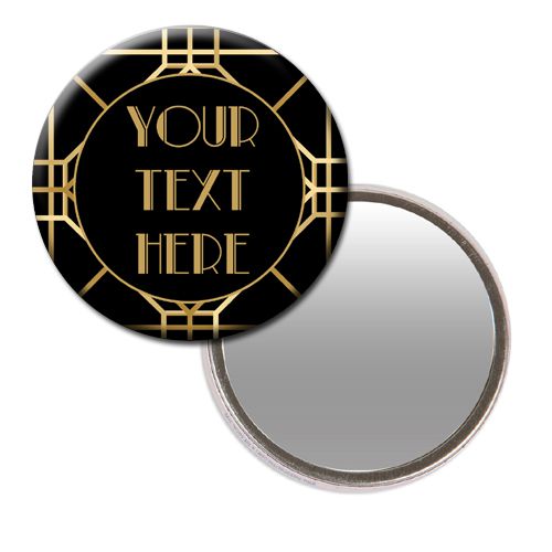 Personalised Pocket Mirror- Gatsby Design