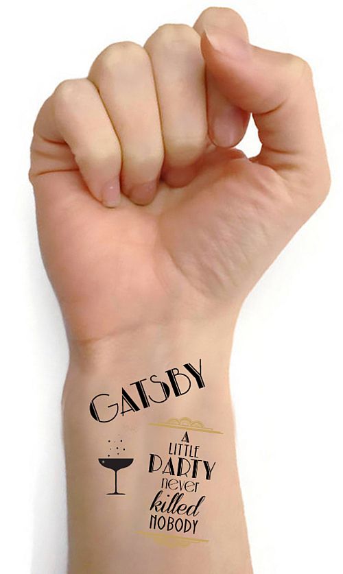 1920s Gatsby Tattoos- Sheet Of 16