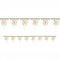 Sparkling Golden Anniversary Prismatic Pennant Bunting - 4m
